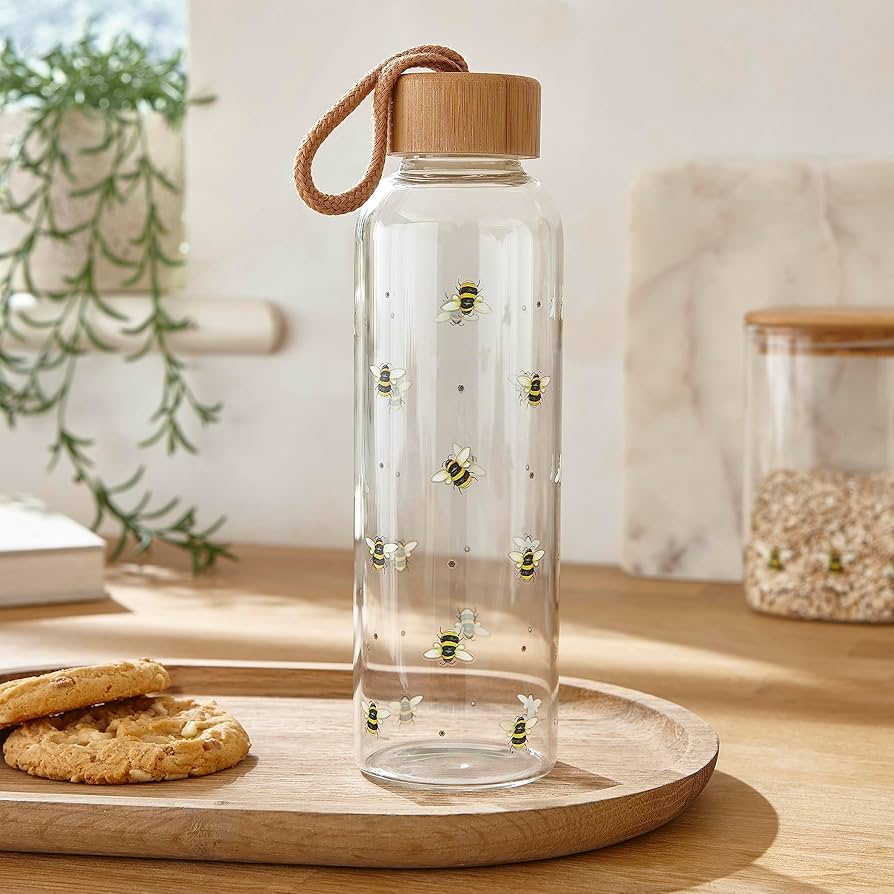 Glass water bottles